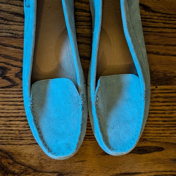 UGG® Flores Driving Loafer Baby Blue Suede Women Size 10 - Picture 5 of 5